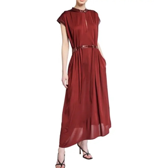 Sies Marjan Cap-Sleeve Jersey Midi Dress - Picture 2 of 10